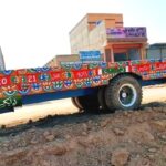 Tractor Trolley in pakistan on road of Shaukat Industry